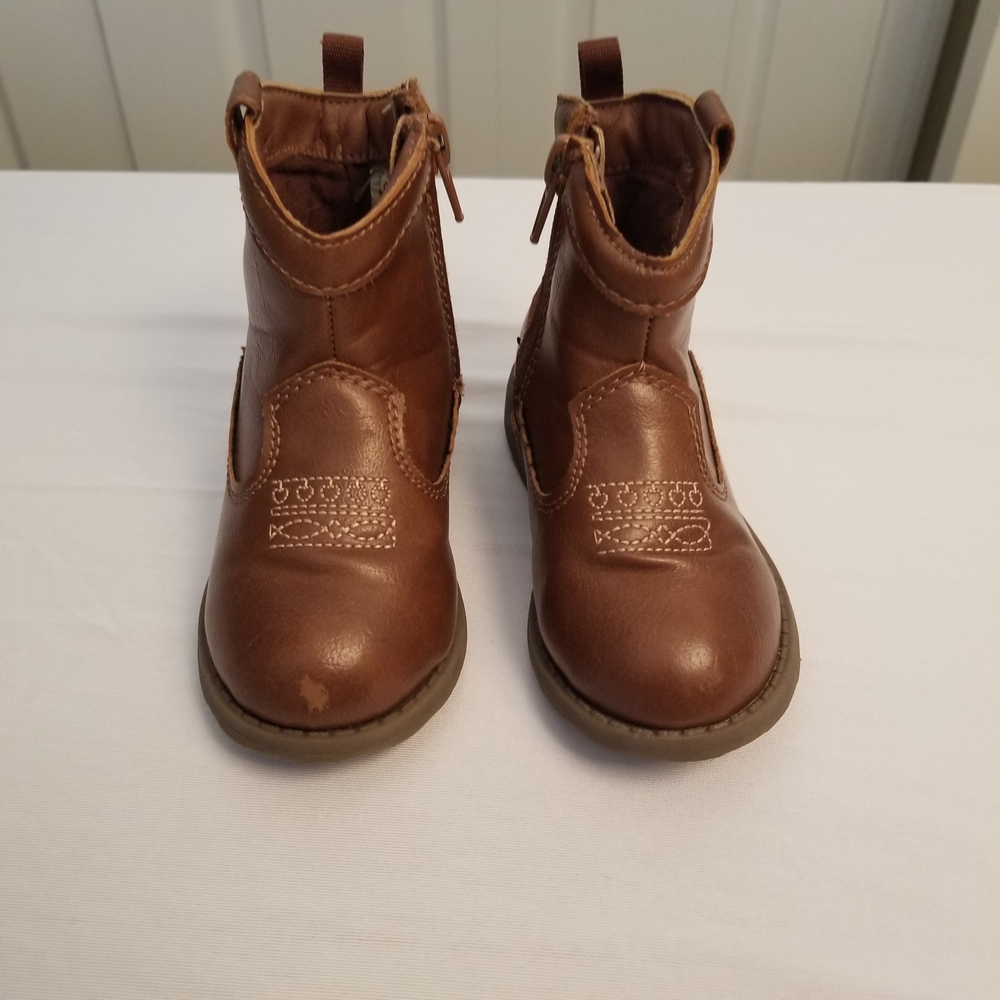 Carters Delilah Toddler Girls Cowboys Boots Size 6 Brown See Photos